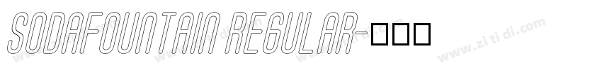 SodaFountain Regular字体转换